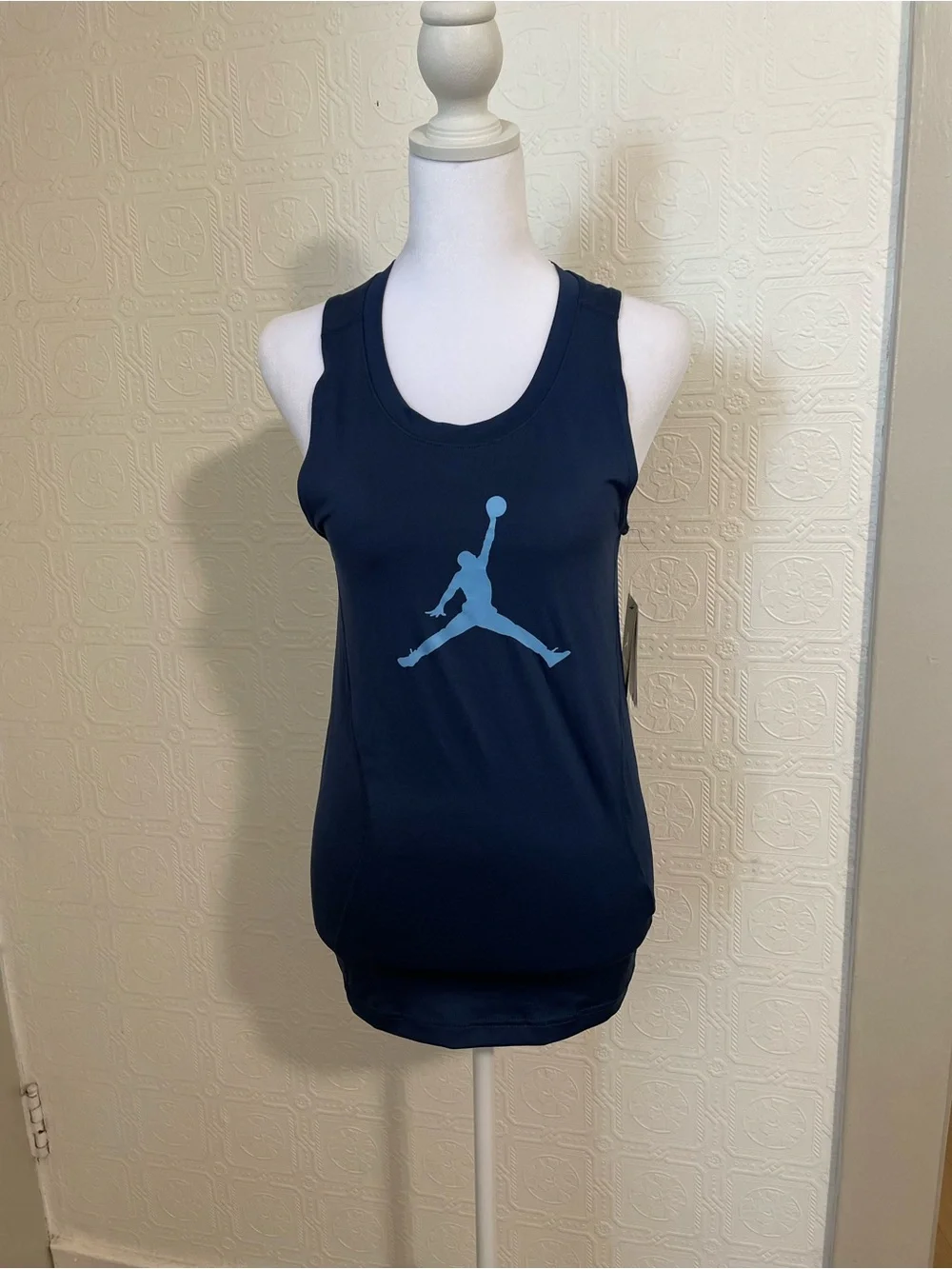Jordan Navy Training Tank with Light Blue Trim